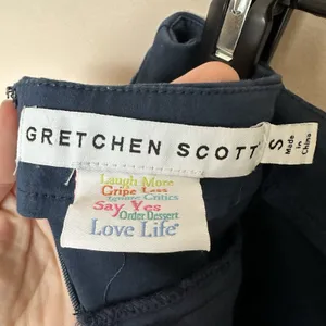 Gretchen Scott Performance Skippy Skort Women Sm Navy Blue Pockets Preppy Golf thumbnail 2