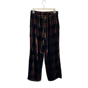 J.Crew Tartan Plaid Velvet Ankle‎ Pants Holiday Career Size 4 thumbnail 4