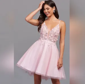 PromGirl Sheer-Bodice Floral Sequin Dress Size 4 thumbnail 9