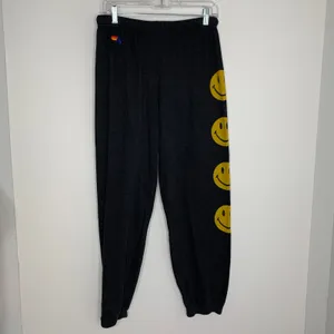 Aviator Nation Smiley 2 Sweatpant Pull On Pants Jogger Womens XL thumbnail 2