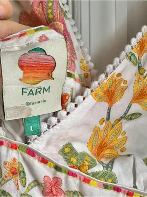 Farm Rio Macaw Bloom Off-White Mini Dress thumbnail 7