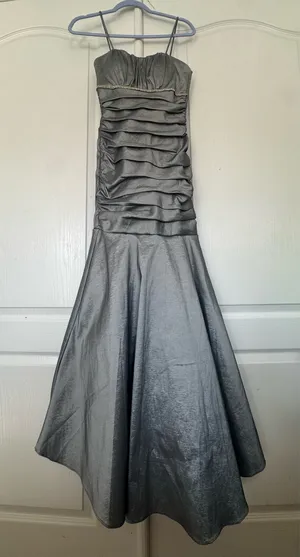 Grey Cindy Prom Dress Gray thumbnail 1