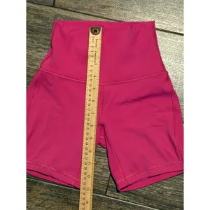 Lululemon Align High-Rise Biker Yoga Short 6" Lip Gloss Pink Nulu W7BRWS Size 0 thumbnail 4