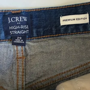 J.Crew Premium Edition Womens 29 High Rise Straight Jeans Dark‎ Wash BX528 thumbnail 5