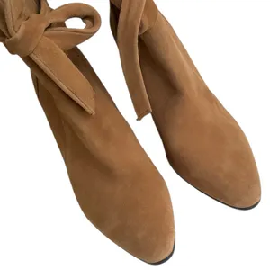 EUC Banana Republic Leather wheeled Split Shaft Boots Brown Size 8 thumbnail 4