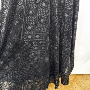 Onyx Nite‎ 6 Dress Black Velvet Burnout Hi Lo Spaghetti 90s Y2K Grunge Goth 1341 thumbnail 10