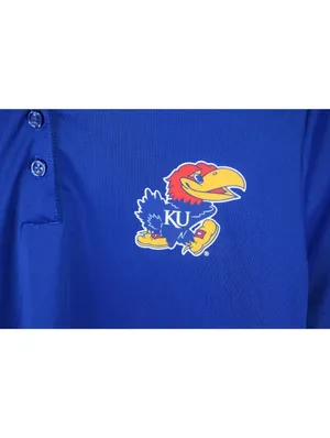 Adidas Kansas Jayhawks Polo Womens Medium Blue Red Contrast Collar Team Logo thumbnail 8