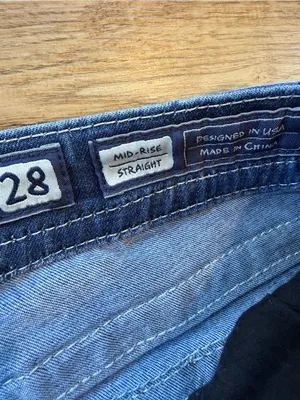 Miss Me Y2K Inspired Embellished Back Pocket Straight Jeans in Blue Wash size 28 thumbnail 5