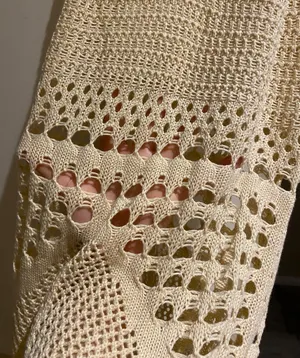 Cream Crochet Maxi Dress thumbnail 4