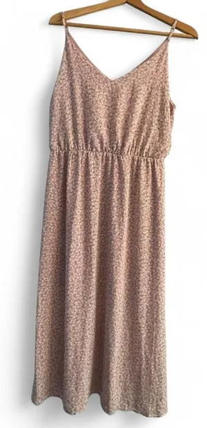 Sienna Sky Women's L Pink Floral Easter Spring Summer Sleeveless Slip Sun Dress thumbnail 1