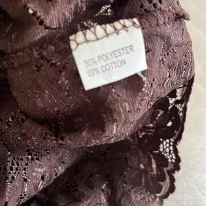 Y2K Brown Lace Built-In Bra Stretchy Cami Tank Top Size S thumbnail 5