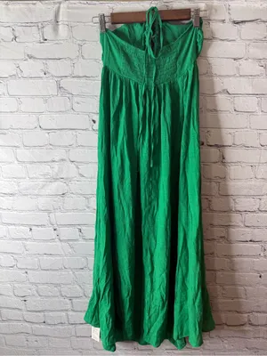 NWT Green Maxi dress- Women's Flowing Summer swim cover cupshe thumbnail 2