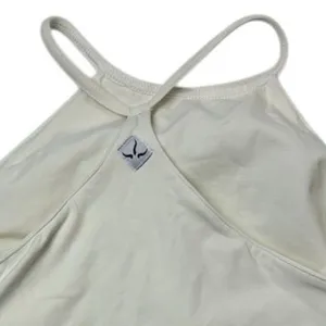 Prana Women's Halter Neck White Sleeveless Tank Top Size S size tag‎ missing thumbnail 5