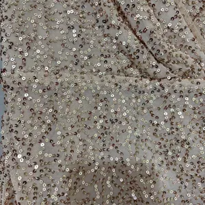 Aqua Gold Sequin Long Sleeve Dress Size S thumbnail 2