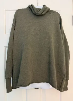 Aerie Oversized Cowl Neck Pullover XS thumbnail 1