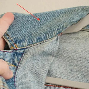 Sundance Size Small Denim Jacket Light Wash Blue Cotton Trucker Worn In Western thumbnail 5