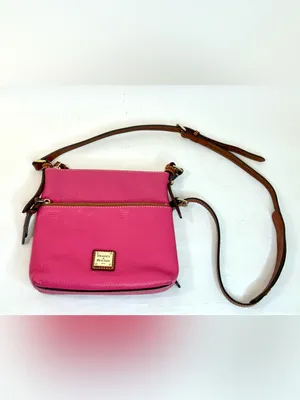 Dooney & Bourke Pebble Grain Crossbody in Bright Fuchsia Pink, Dust Bag Included thumbnail 2