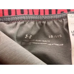 Under Armour Unlined Athletic Shorts L Gray Pink HeatGear Loose Fit Sporty thumbnail 5