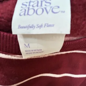 Stars Above Super Soft inner fleece long sleeve! Wine & Pink color thumbnail 4