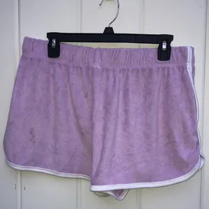 Pink Victoria’s Secret XL purple shorts cloth shorts towel material shor… thumbnail 5