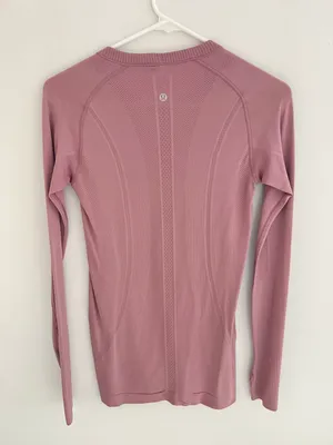 Lululemon Swiftly Tech Long Sleeve Quicksand Pink Mauve 6 thumbnail 4