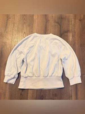 Lululemon Softstreme Ribbed-Hem Pullover‎ Sweatshirt Natural Ivory size 6 thumbnail 3