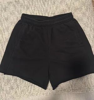 Black sweatpant shorts thumbnail 1