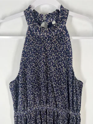 HD in Paris Anthropologie Pleated Halter Dress M‎ Petite thumbnail 3