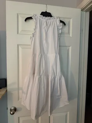 Moodie medium tiered dress White thumbnail 3