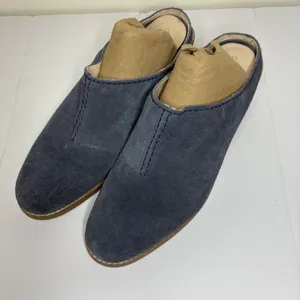 Cole Haan Suede‎ Block Heel Mules Women's Slip On Shoes Blue Size Unknown thumbnail 1