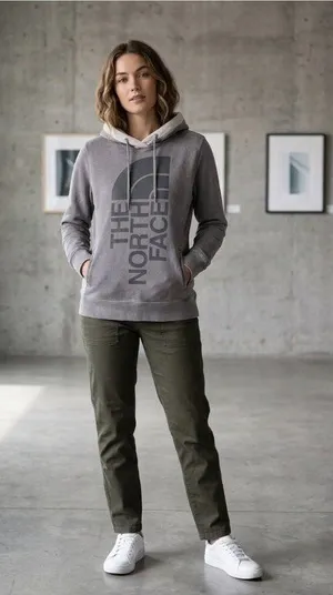 The North Face Trivert Pullover Hoodie Gray Size XL Gorpcore Casual Athleisure thumbnail 1