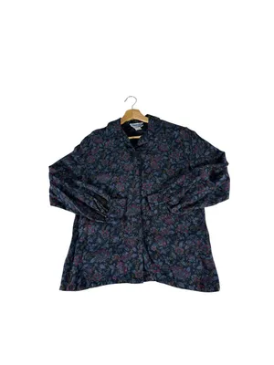 Vintage 90s Pendleton Womens 10 Floral Rayon Blouse Whimsigoth Button Down thumbnail 5