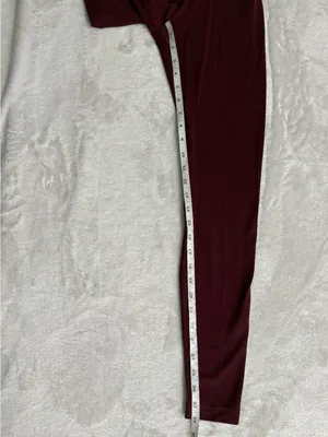 Lululemon High Rise Leggings Burgundy Maroon Yoga Pants Size 4 thumbnail 11