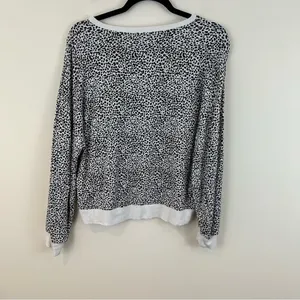 Z SUPPLY Leopard Print Long Sleeve Pullover Sweatshirt Size Small Women's thumbnail 8