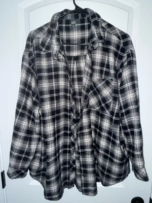 Wild Fable Plaid Top thumbnail 1