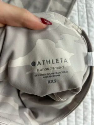 Athleta White Camo Leggings thumbnail 3