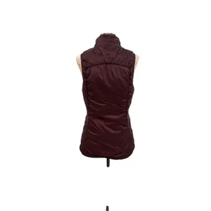 Lululemon Layer Up Reversible Vest‎ Burgundy Red Insulated Full Zip Size 6 thumbnail 5