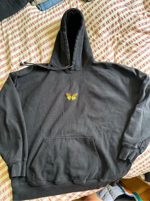 Brandy Melville black oversized hoodie thumbnail 1