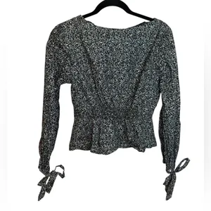 Free People Sienna Floral Smocked Bohemian Blouse thumbnail 3
