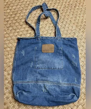 American Eagle Denim Tote Bag thumbnail 3