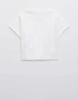 Aerie short sleeve crop top thumbnail 2