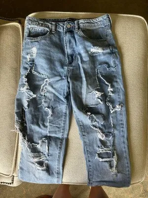 Distressed boyfriend jeans Size 26 thumbnail 1