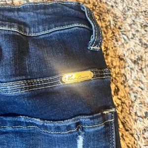 Kancan Womens Dark Wash Distressed Button Fly Skinny Jeans‎ KC6192D Size 23 thumbnail 9