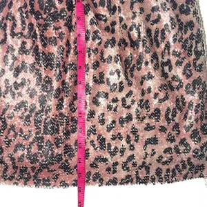 NWT Free People FP One Skinny | Reversible Sequins Mini Skirt Pink Cheetah 4 Y2K thumbnail 7