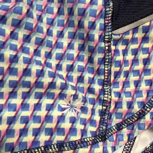 Athleta Vivid Ready Set‎ Go Blue Geometric Print Athletic Running Shorts Size Xs thumbnail 2