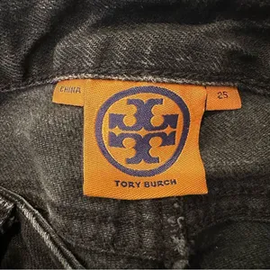 Tory Burch Super Skinny Jeans Women's Size 25 Black Ankle Zip Denim Stretch‎ thumbnail 5
