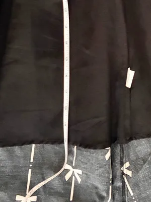 Romantic Bow Print 100% Cotton Maxi Skirt with Liner by Pinch - Med - Black thumbnail 5