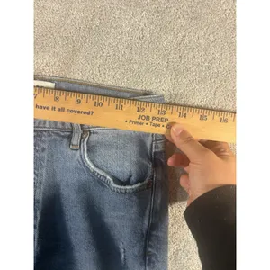 AGOLDE Nico High‎ Rise Denim Blue Jeans Size 26 Raw Hem Button Fly Distressed thumbnail 11