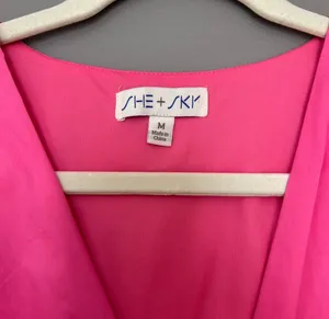 Boutique, pink, long dress with ruffles Pink Size M thumbnail 3