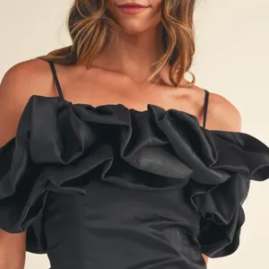 Mabel Ruffled bodycon mini dress XL thumbnail 5